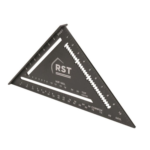 RST Aluminium Black Rafter Square 12in