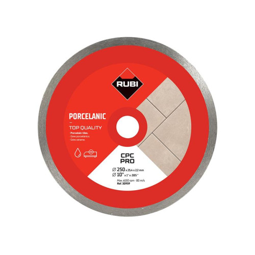 Rubi CPC250 PRO Continuous Rim Diamond Blade 250mm