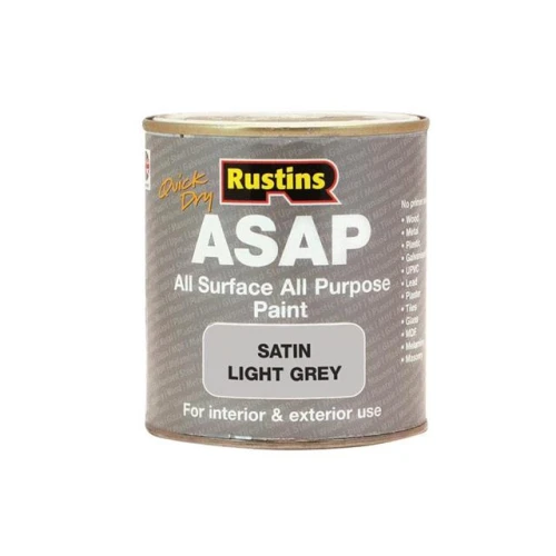Rustins ASAP Paint Light Grey 500ml