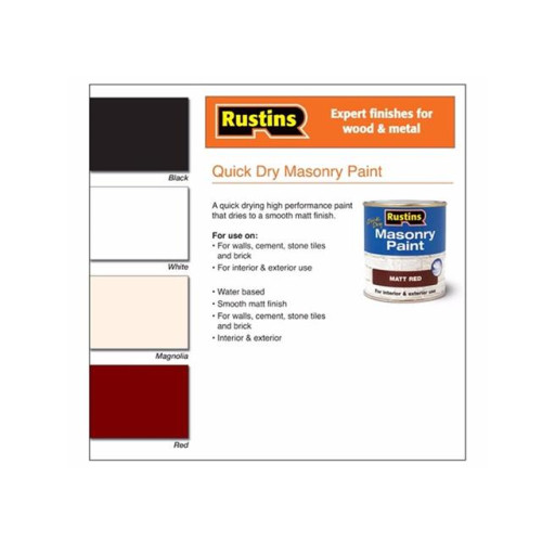 Stalbridge Building Supplies Ltd Quick Dry Masonry Paint White 500ml