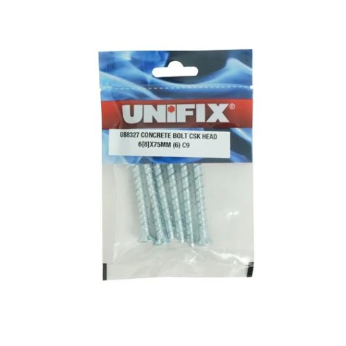 Ankerbolt Countersunk 8mm x 75mm (6mm drill) (5)