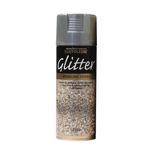 Rust-Oleum Glitter Paint Silver 400Mls