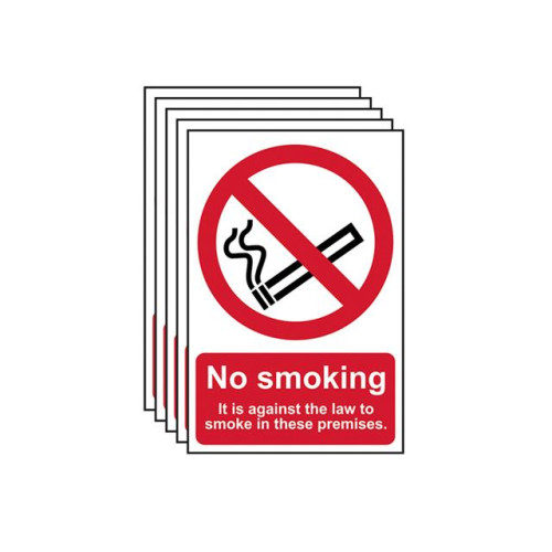 Scan No Smoking On These Premises PVC 200 x 300mm