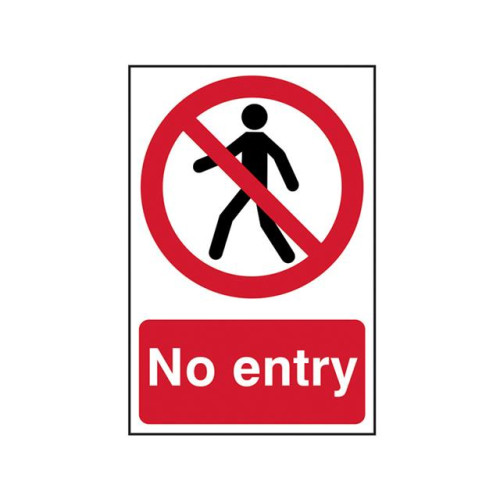 Scan No Entry - PVC 200 x 300mm