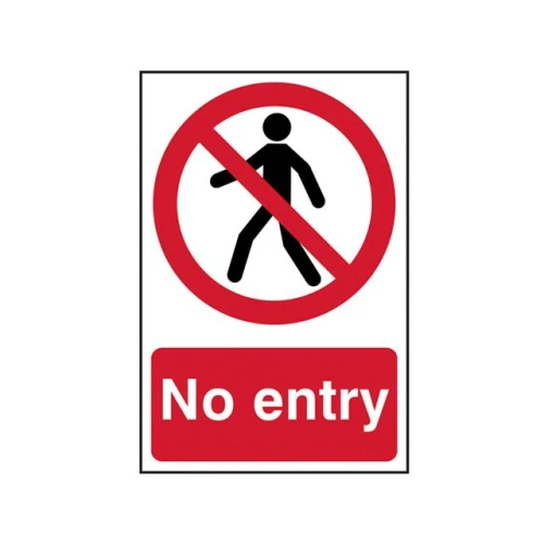 Scan No Entry - PVC 200 x 300mm