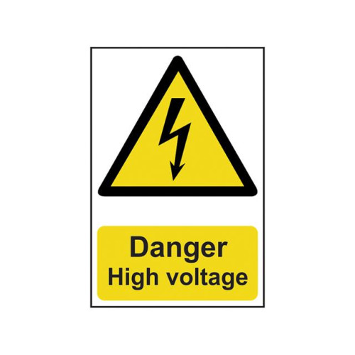 Scan Danger High Voltage - PVC 200 x 300mm