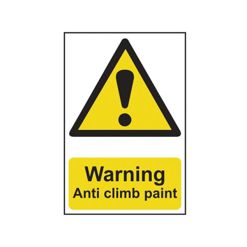 Scan Warning Anti Climb Paint - PVC 200 x 300mm