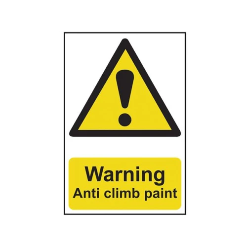 Scan Warning Anti Climb Paint - PVC 200 x 300mm