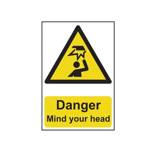 Scan Danger Mind Your Head - PVC 200 x 300mm