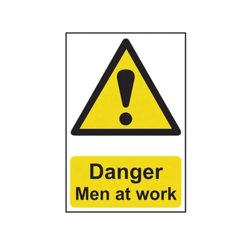 Scan Danger Men At Work - PVC 200 x 300mm