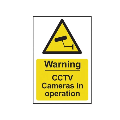 Scan Warning CCTV Cameras In Operation - PVC 200 x 300mm