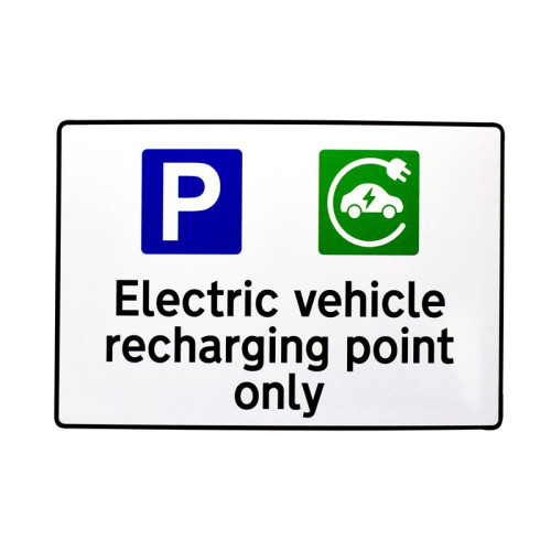 Scan Ev Recharging Point Only Rpvc 300X200mm