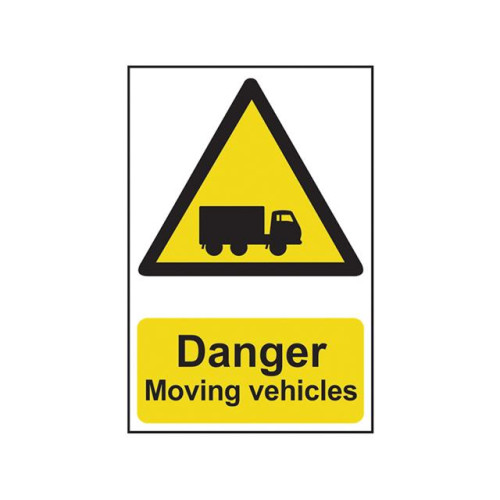 Scan Danger Moving Vehicles - PVC 400 x 600mm