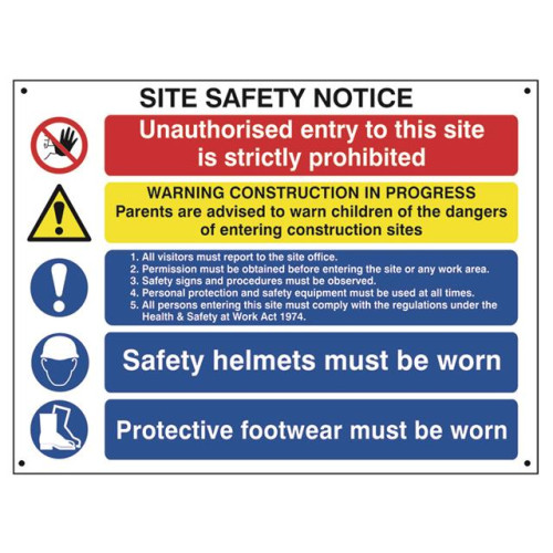 Scan Composite Site Safety Notice - Fmx 800 x 600mm