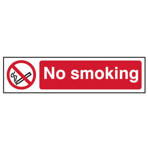 Scan No Smoking - PVC 200 x 50mm