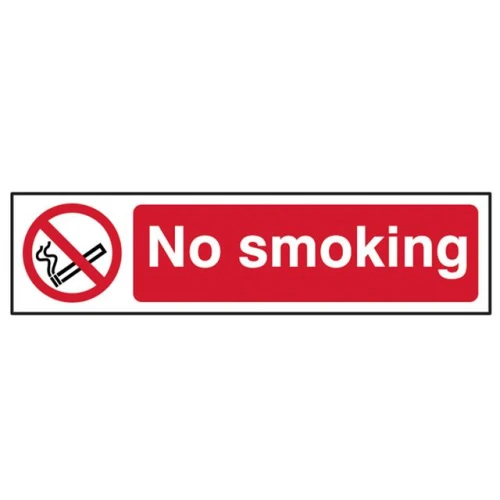 Scan No Smoking - PVC 200 x 50mm