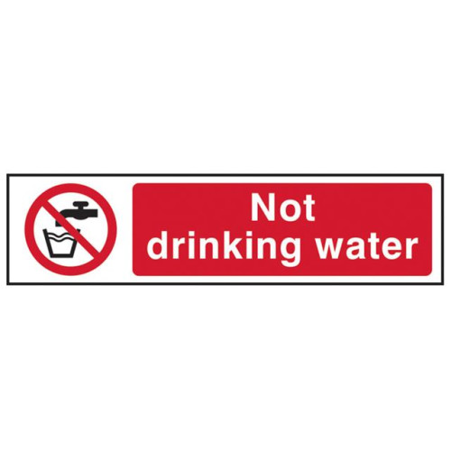 Scan Not Drinking Water - PVC 200 x 50mm