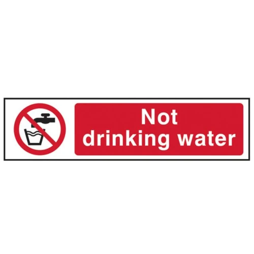 Scan Not Drinking Water - PVC 200 x 50mm