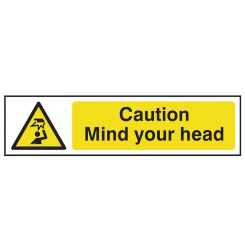 Scan Caution Mind Your Head - PVC 200 x 50mm