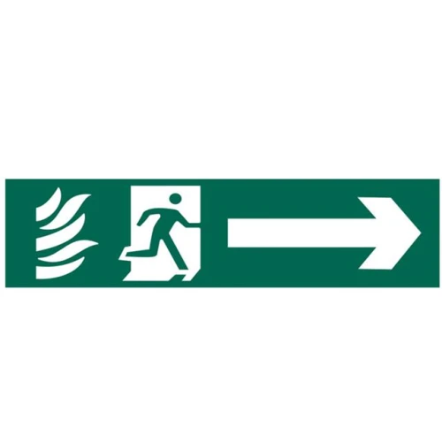 Scan Running Man Arrow Right - PVC 200 x 50mm
