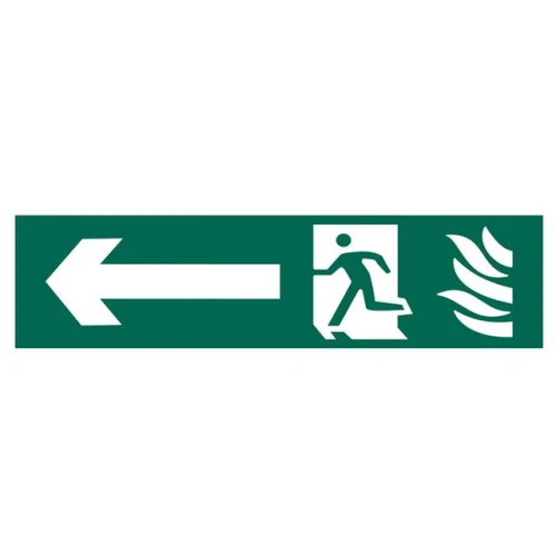 Scan Running Man Arrow Left - PVC 200 x 50mm