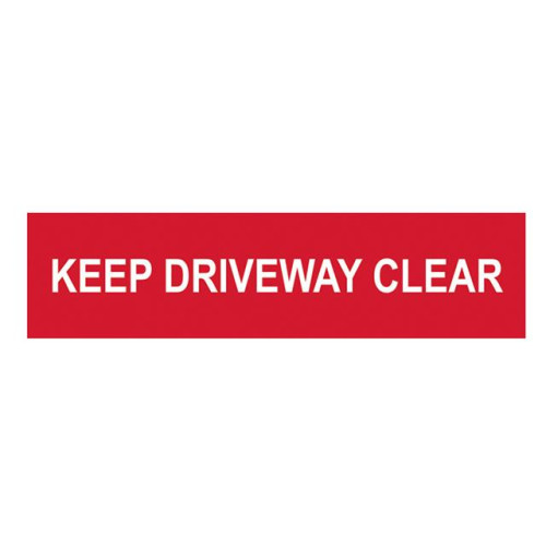 Scan Keep Driveway Clear - PVC 200 x 50mm