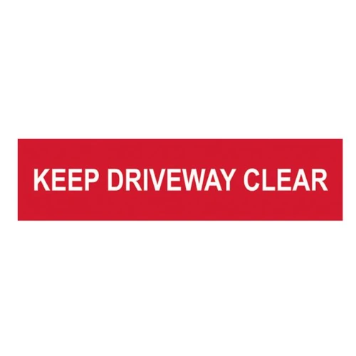 Scan Keep Driveway Clear - PVC 200 x 50mm
