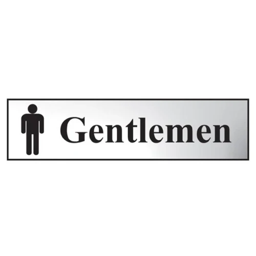Scan Gentlemen - Chrome 200 x 50mm
