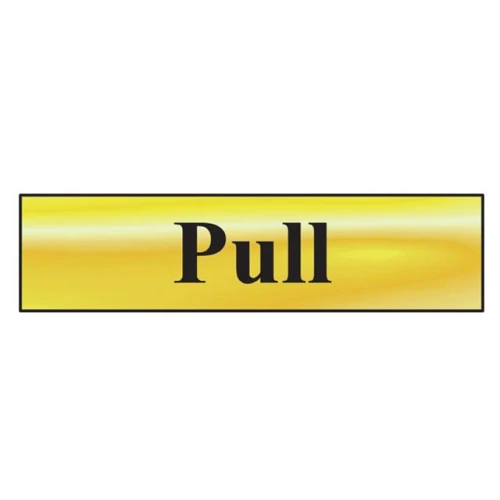 Scan Pull - Polished Brass Effect 200 x 50mm
