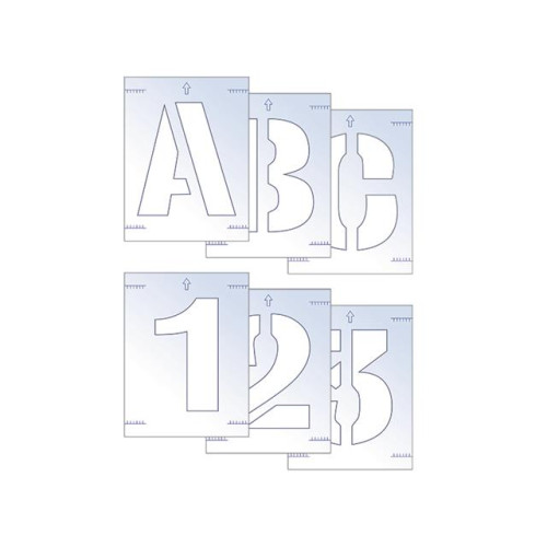 Scan Letter & Number Stencil Kit 25mm