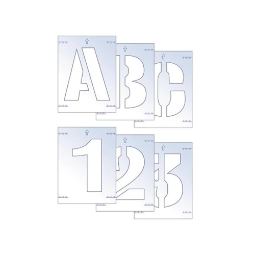 Scan Letter & Number Stencil Kit 25mm