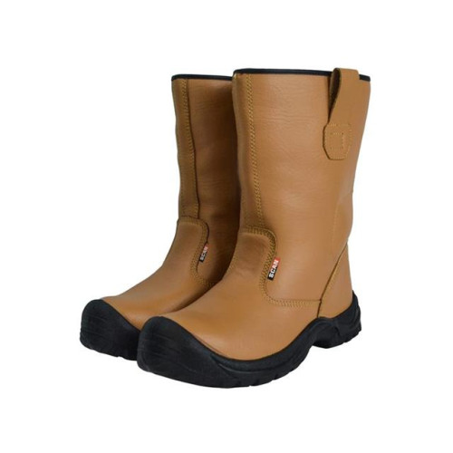 Scan Texas Dual Density Lined Rigger Boots Tan UK 9 Euro 43