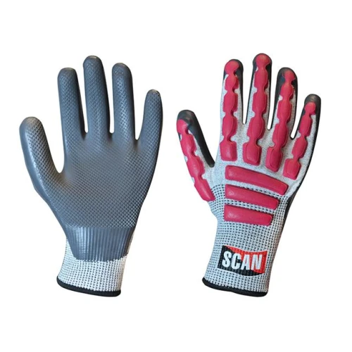 Scan Anti-Impact Latex Cut 5 Gloves - Extra Extra Large (Size 11)