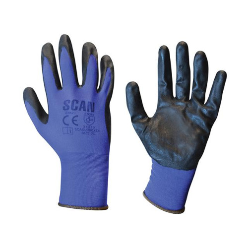 Scan Max. Dexterity Nitrile Gloves - Extra Large (Size 10)