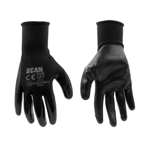 Scan Inspection Seamless Gloves Large 12 Pairs