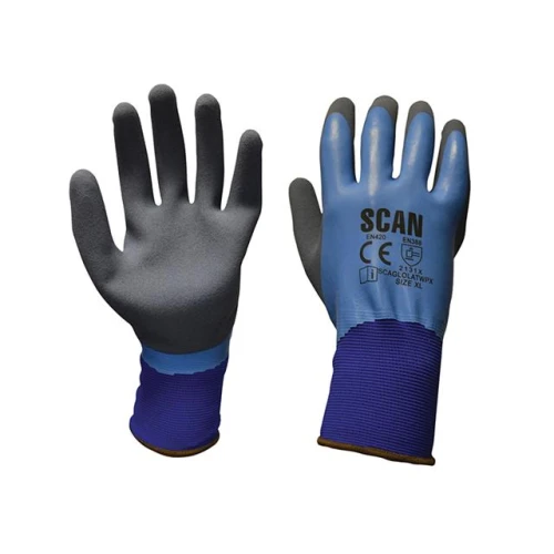 Scan Waterproof Latex Gloves - Extra Large (Size 10)
