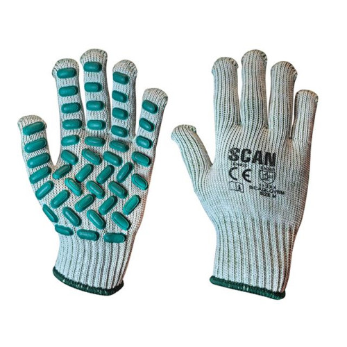 Scan Vibration Resistant Latex Foam Gloves - Medium (Size 8)