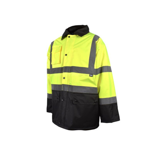 Scan Hi-Vis Yellow/Black Motorway Jacket - XL (48in)