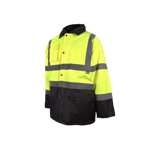 Scan Hi-Vis Yellow/Black Motorway Jacket - M (41in)