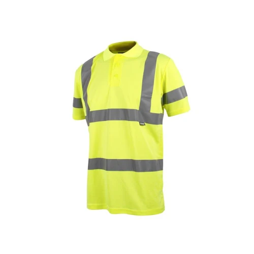 Scan Hi-Vis Polo Shirt Yellow - L (42in)