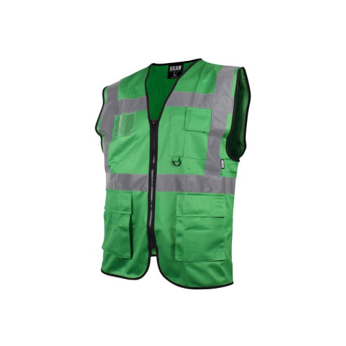 Scan Hi-Vis Utility Green Waistcoat - M (41in)