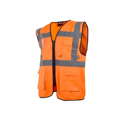 Scan Hi-Vis Utility Waistcoat Orange - M (41in)