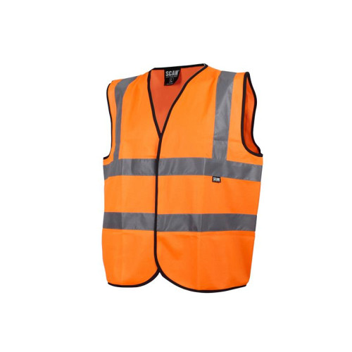 Scan Hi-Vis Waistcoat Orange - XXXL (56in)