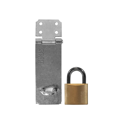 Scan Hasp and Staple 117mm + 40mm Padlock