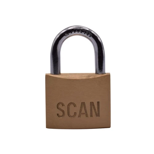 Scan Brass Padlock 40mm