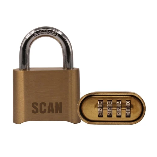 Scan Brass Combination Padlock 50mm