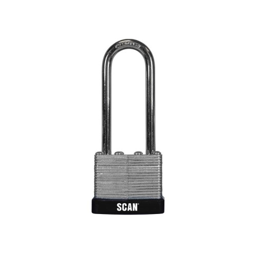 Scan Laminated Steel Padlock 40mm Long Shackle