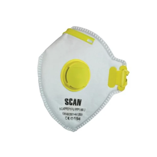 Scan Fold Flat Valved Disposable Mask FFP1 (Pack of 10)