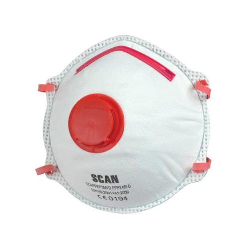 Scan Moulded Disposable Valved Masks (2) FFP3