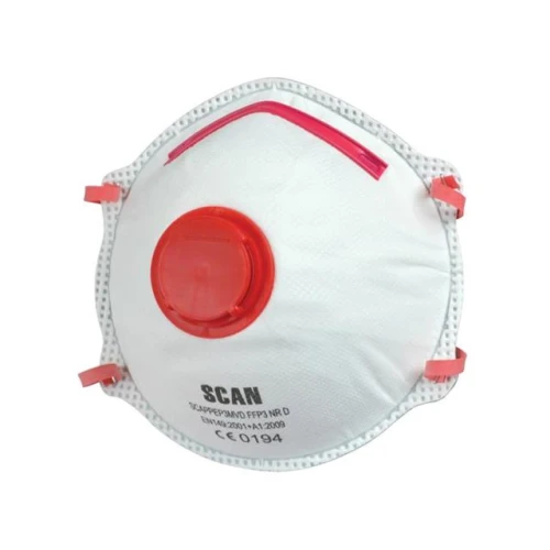 Scan Moulded Disposable Valved Masks (2) FFP3